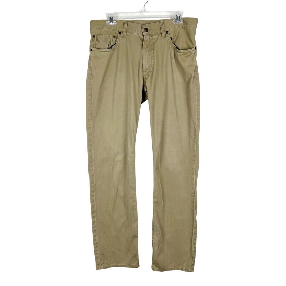Polo Ralph Lauren Khaki Pants Men 32 x 32 Brown Tan Cotton Casual Bottoms